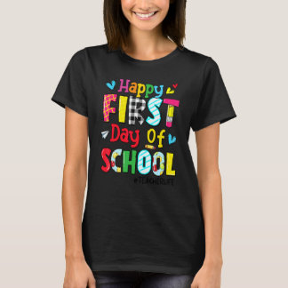 Glad Första Skoldagen Lärare Liv Tillbaka Till Sko T Shirt