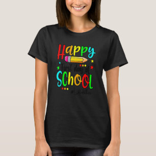 Glad första skoldagen lärare pojkar flickor tillba t shirt