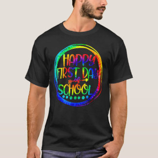 Glad första skoldagen lärare rektor utbildare t shirt