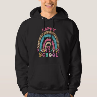 Glad Första Skoldagen Lärare Student Examen Hoodie