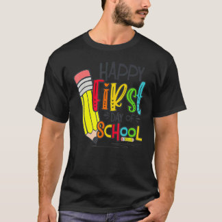 Glad första skoldagen Lärare Tillbaka till skolan T Shirt