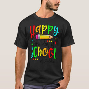 Glad första skoldagen Lärare Tillbaka till skolan T Shirt