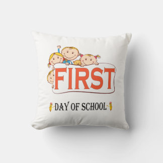 Glad första skoldagen Tillbaka till skolan Baby Kudde