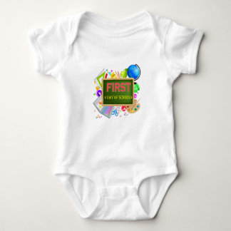 Glad första skoldagen Tillbaka till skolan Baby T Shirt