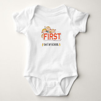 Glad första skoldagen Tillbaka till skolan Baby T Shirt