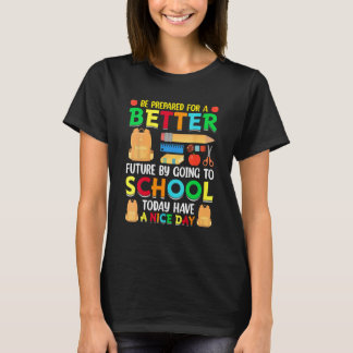 Glad första skoldagen Tillbaka till skolan Barn S T Shirt