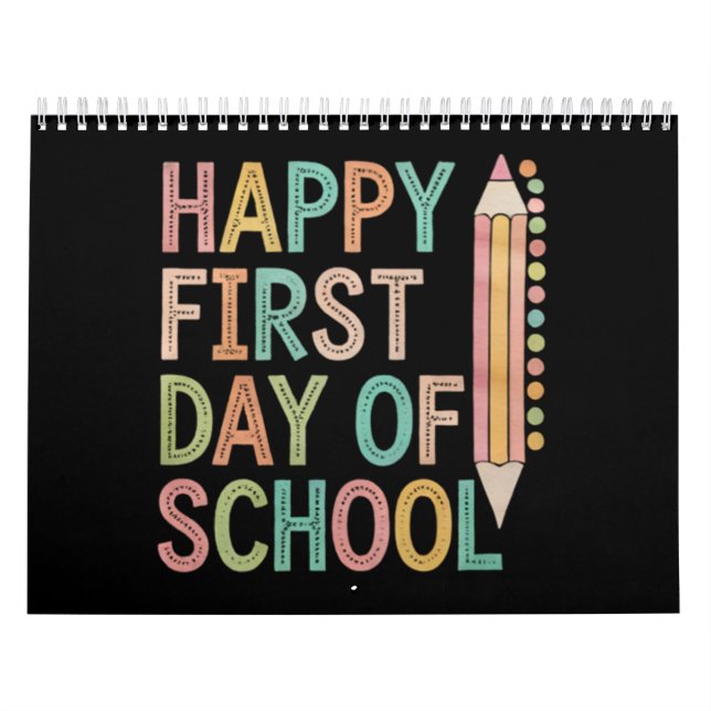 Glad första skoldagen Tillbaka till skolan Kalender (Omslag)
