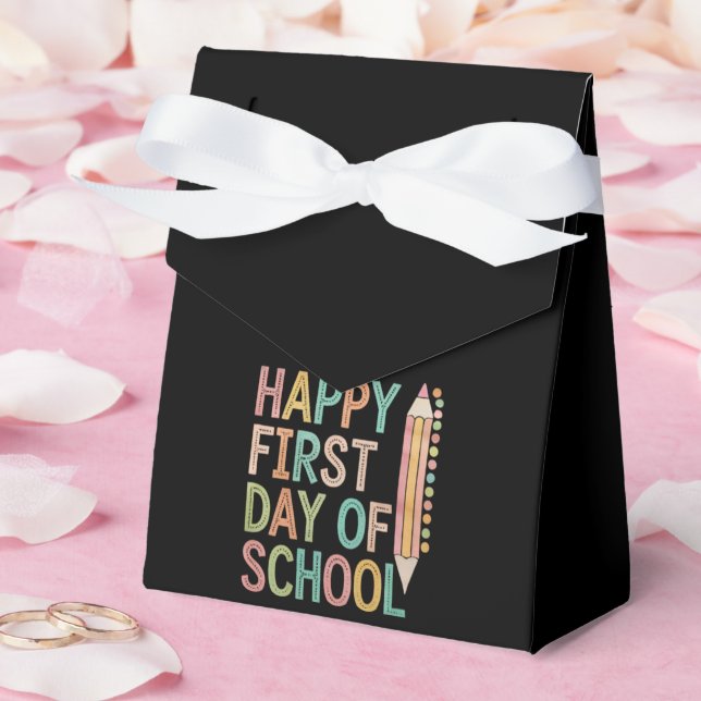 Glad första skoldagen Tillbaka till skolan Presentaskar (Bröllop)