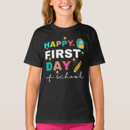 Glad första skoldagen Tröja, Skollärare T Shirt