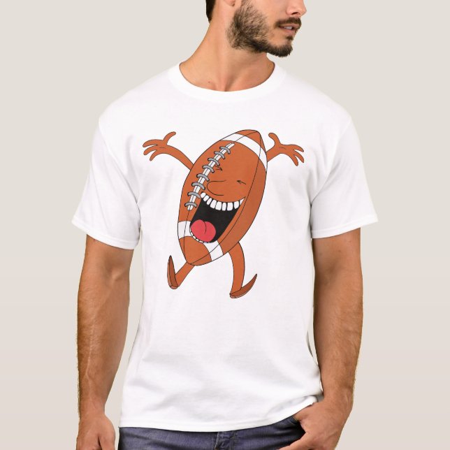 Glad fotbollsmaskot t shirt (Framsida)