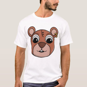 Glad fräck djuransikte t shirt