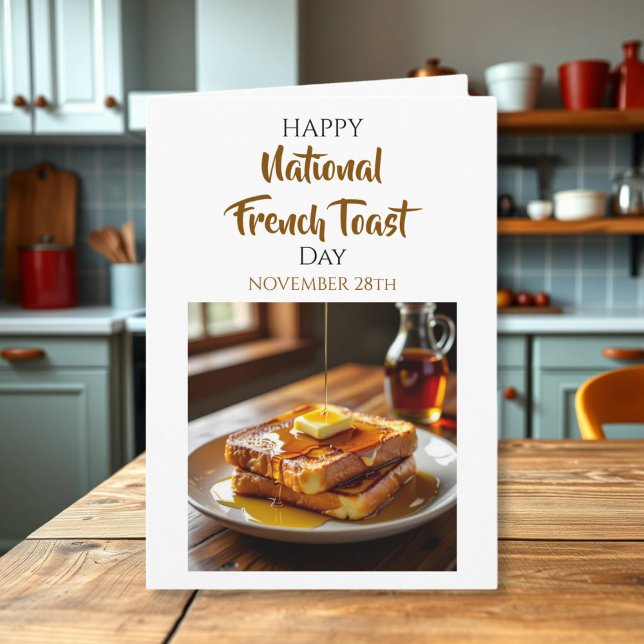Glad fransk toast-dag | 28 nov kort (Skapare uppladdad)
