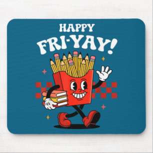 Glad fre-dag rolig söt lärare fredag fyrdag musmatta