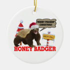 Glad Freakin för honey badger jul Julgransprydnad Keramik