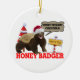 Glad Freakin för honey badger jul Julgransprydnad Keramik (Framsidan)