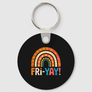 Glad fredag Fri-yay Lärare Skola Meme Nyckelring