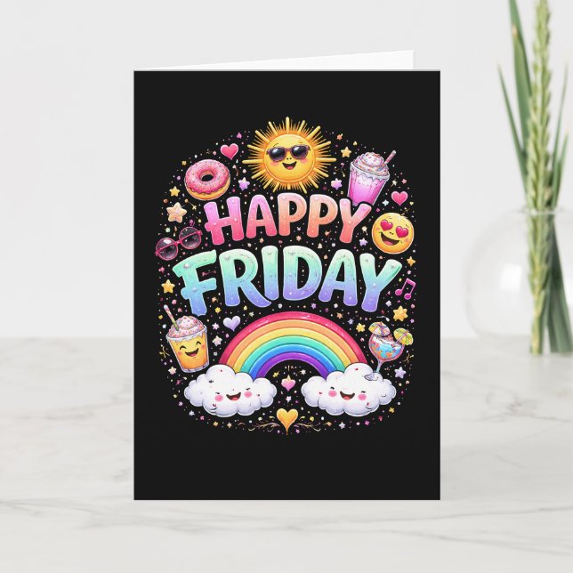 Glad fredag helgkort (Framsida)