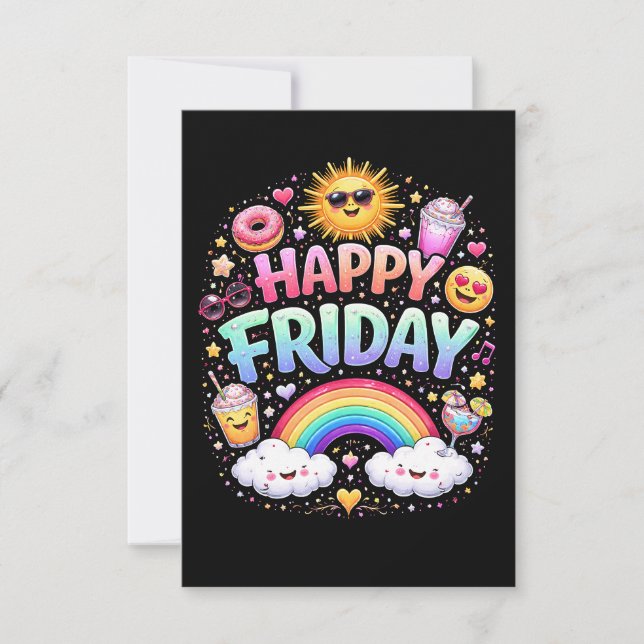 Glad fredag tack kort (Framsida)