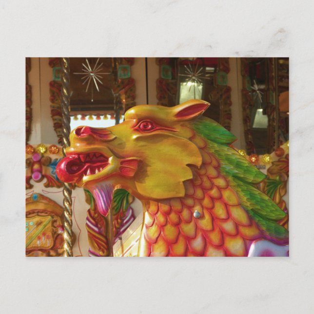 Glad-gå-runda drake helg vykort (Framsida)