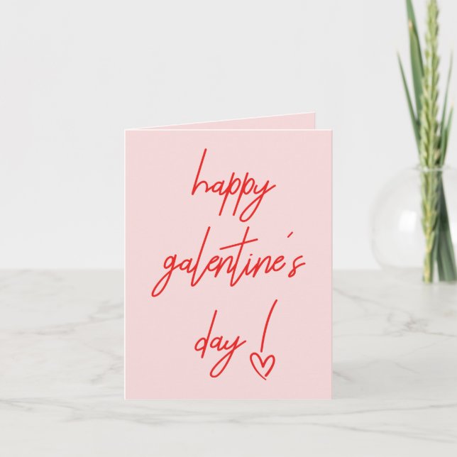 Glad Galentine Alla hjärtansdags kort (Framsida)