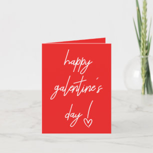 Glad Galentine Alla Hjärtansdags Semesterkort Helgkort