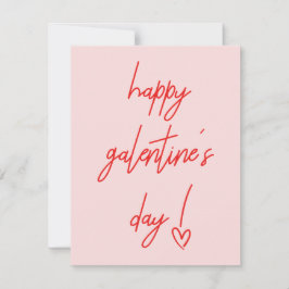 Glad Galentine's Alla hjärtans dags-kort Julkort