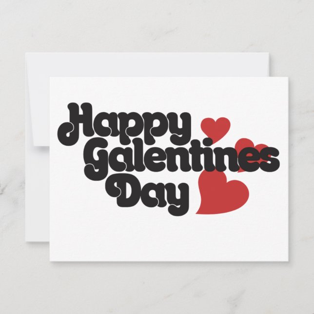 Glad Galentines dag Kort (Framsida)