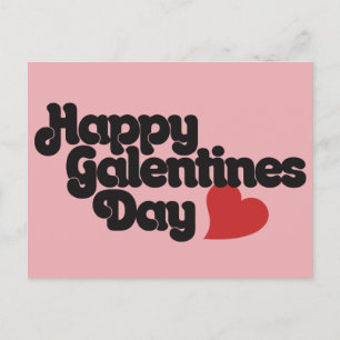 Glad Galentines dag Vykort