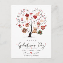 Glad Galentine's Day BFF Hjärtträd Kärlek