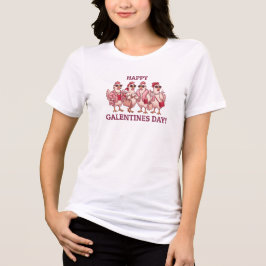 Glad Galentines Day Höns Squad Rolig Glamour Hönor T Shirt