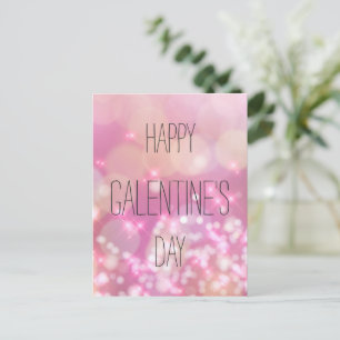 Glad Galentine's Day - Rosa gnistor Vykort