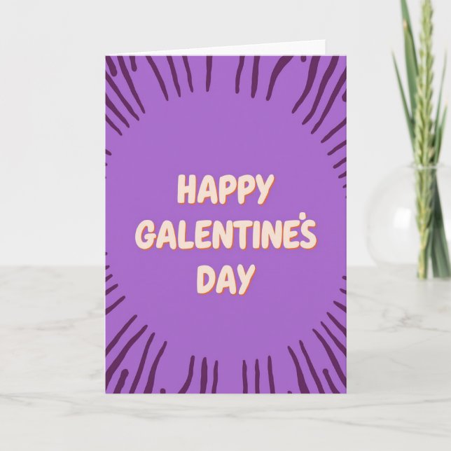Glad Galentines Day Sprängkort Kort (Framsida)