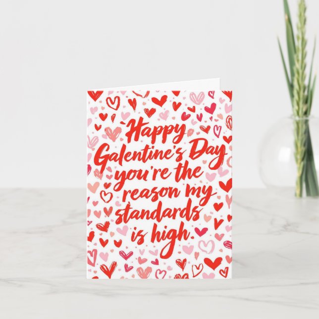 Glad Galentine's day tjej kompisar Alla hjärtans d Helgkort (Framsida)