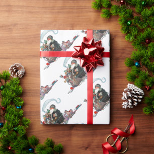 Glad gammal jul tomte, Jessie Willcox Smith Presentpapper