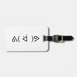 Glad Gary ᕕ( ᐛ )ᕗ Meme Emoticon Emoji Textkonst Bagagebricka