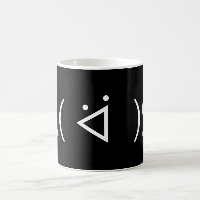 Glad Gary ᕕ( ᐛ )ᕗ Meme Emoticon Emoji Textkonst Kaffemugg (Center)