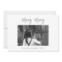 Glad Glad Minimalist - Handskriven Högtidskort