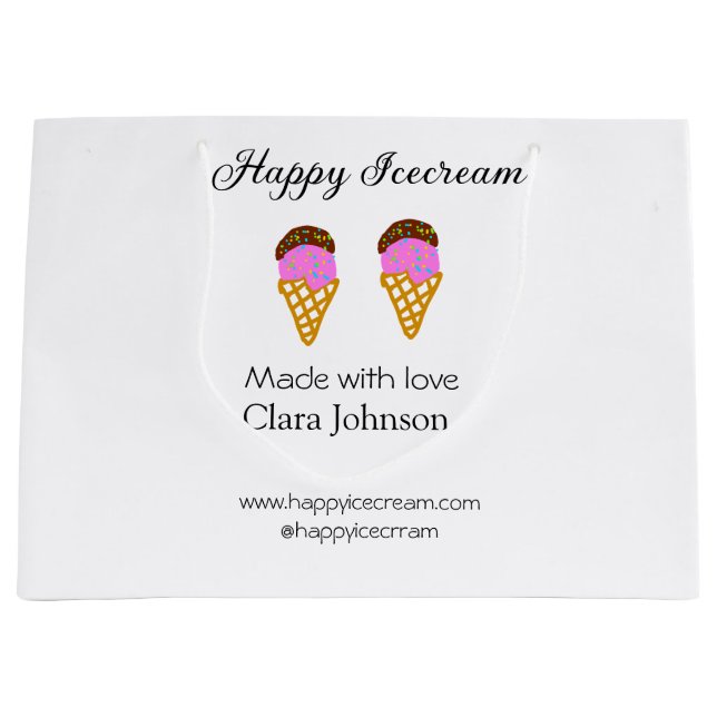 Glad Glasskrem lägg till namn webbplats sociala me (Framsidan)