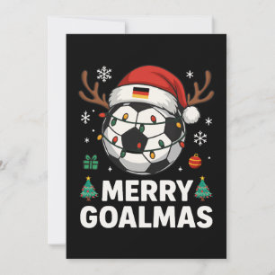 Glad Goalmas - Rolig fotboll jul Inbjudningar