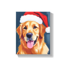 Glad Golden Retriever | Julhatt Hund Jul