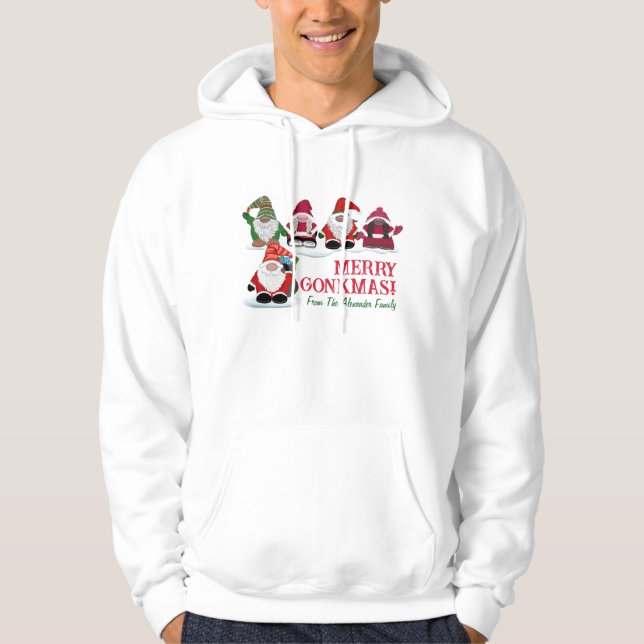 Glad Gonkmas! Juldesign för gonkälskare!  Hoodie (Framsida)