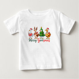 Glad Goosmas jul rolig gås Tri-Blend skjorta T Shirt