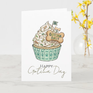 Glad Gotcha-dagen Hund-tema Kort