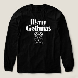 Glad Gothjul Svart och Vit Pepparkaksträdhjärta T Shirt