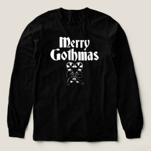 Glad Gothjul Svart och Vit Pepparkaksträdhjärta T Shirt