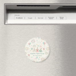 Glad Gott Nytt År 2026 Nyckelring Magnet