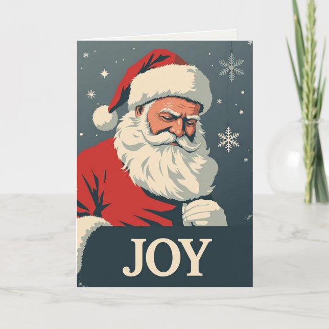 Glad grafisk design Tomte veckad höstkort Helgkort (Framsida)