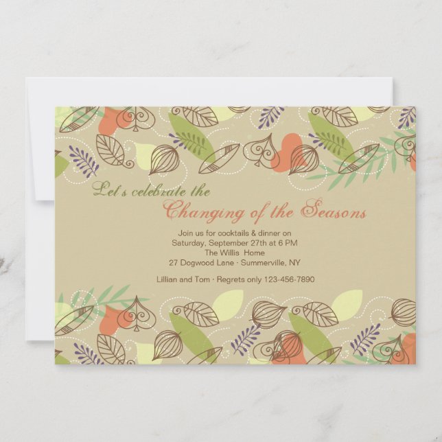 Glad gräns-inbjudan inbjudningar (Framsida)