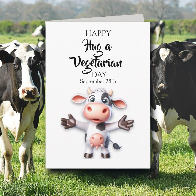Glad Grattis till en Vegetarian Dag! Kort (Skapare uppladdad)
