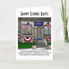 Glad Grattiskort för Skoldagen Tack Kort